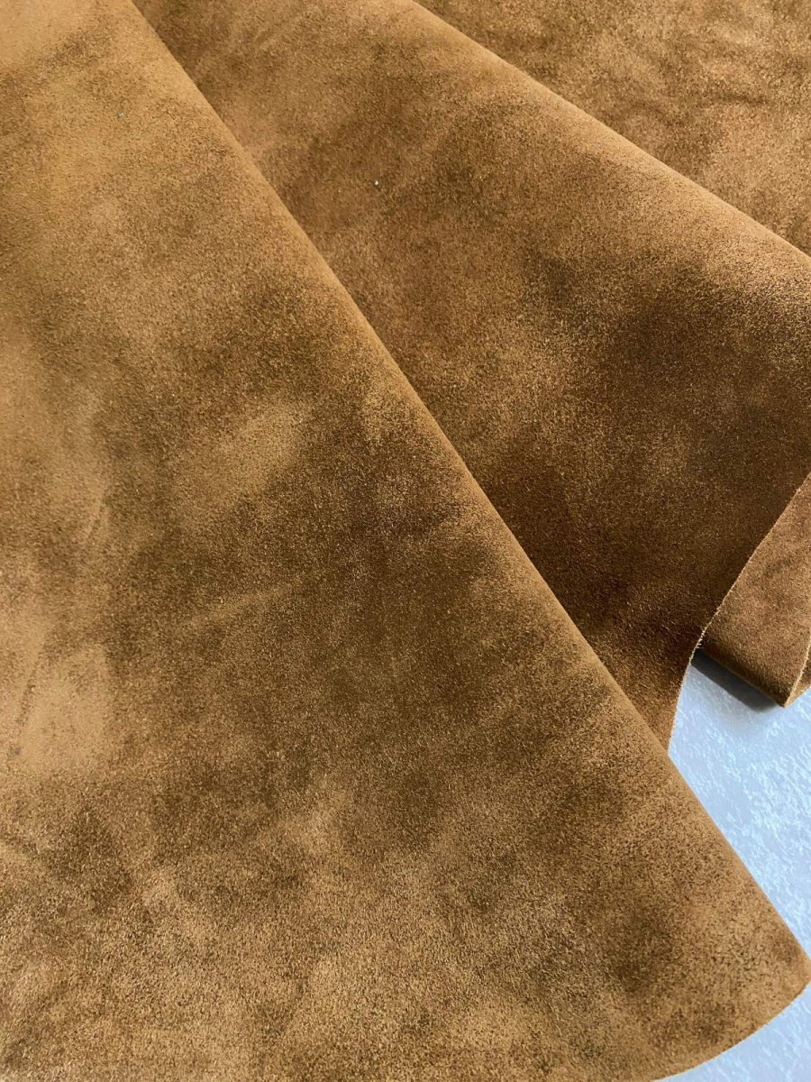 画像2: ベロア丸革　ブラウン (2)