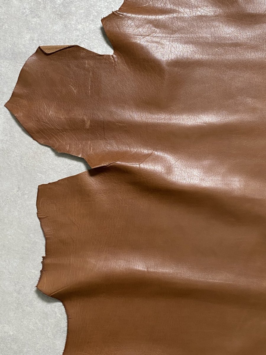 画像2: 牛革　アレグリアバッファロー　キャメル　レザー (2)