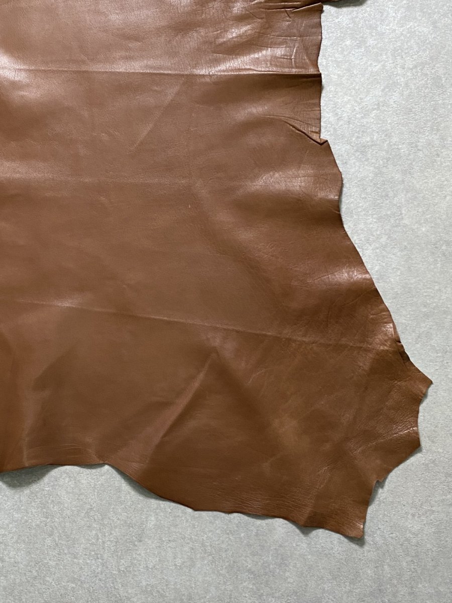 画像6: 牛革　アレグリアバッファロー　キャメル　レザー (6)