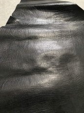 画像2: 牛革　バッファロー　ブラック　レザー (2)