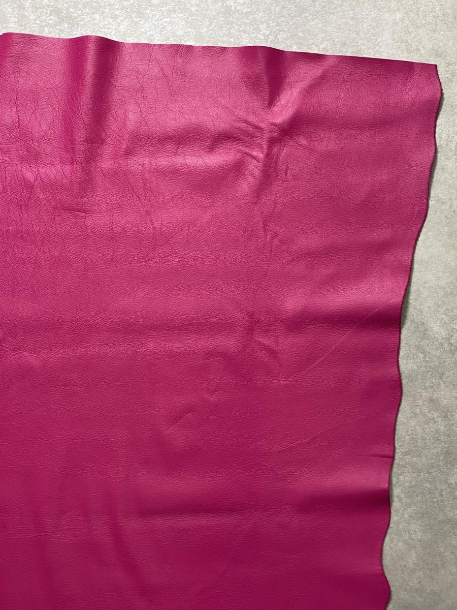 画像5: 牛革　クロームソフト　ショッキングピンク　レザークラフト　 (5)