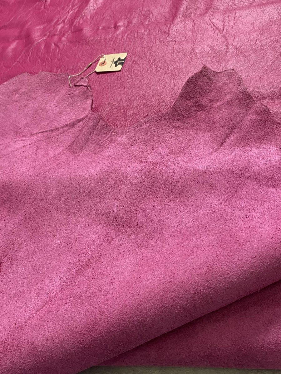 画像12: 牛革　クロームソフト　ショッキングピンク　レザークラフト　 (12)