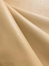 画像2: 牛革　シュリンクノボ　ベージュ　レザークラフト (2)
