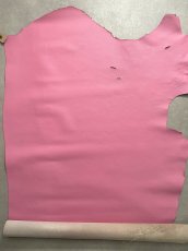 画像6: 牛革　シュリンクノボ　ピンク　レザークラフト (6)