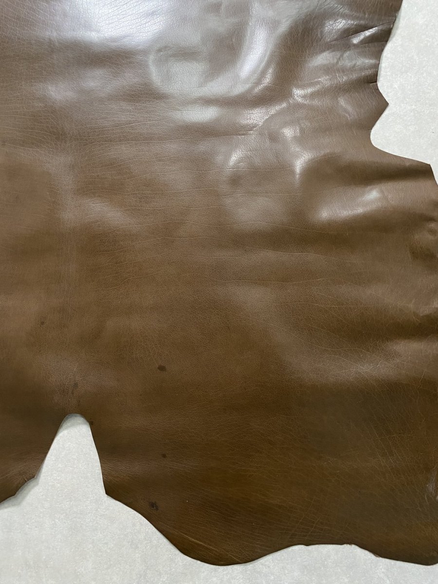 画像10: 牛革　オイルバッファロー　ブラウン　レザー (10)