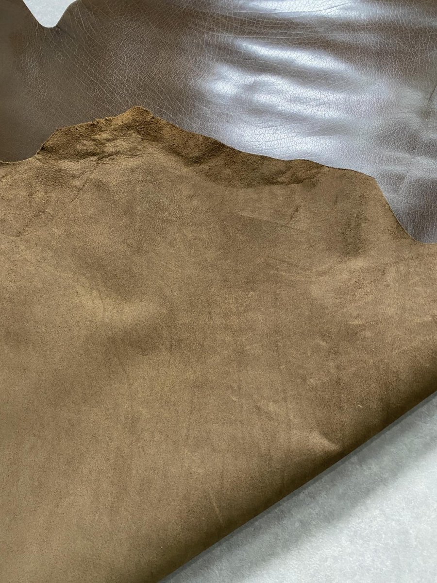 画像11: 牛革　オイルバッファロー　ブラウン　レザー (11)