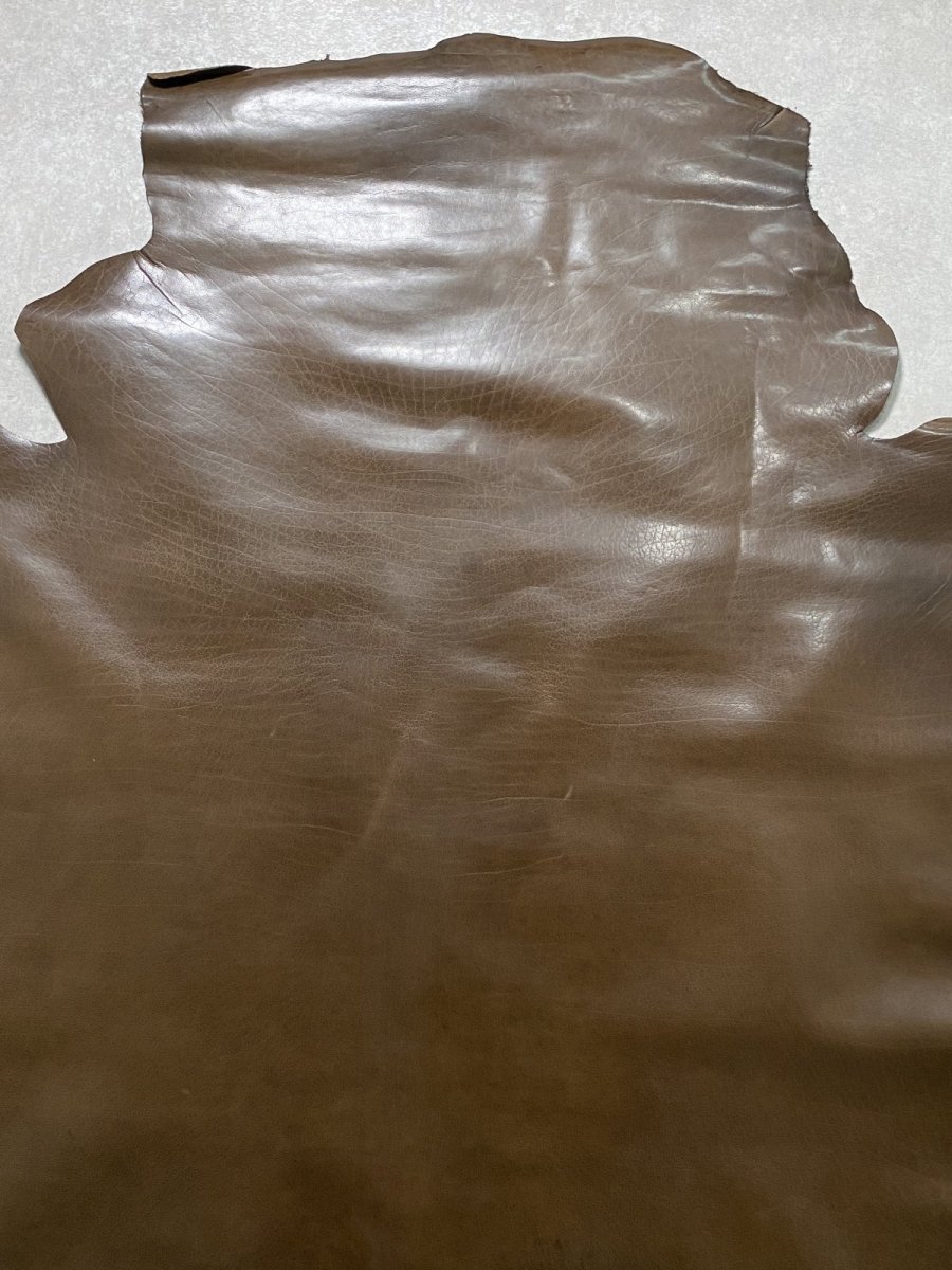 画像7: 牛革　オイルバッファロー　ブラウン　レザー (7)