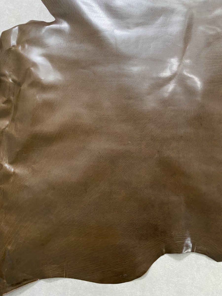 画像10: 牛革　オイルバッファロー　ブラウン　レザー (10)