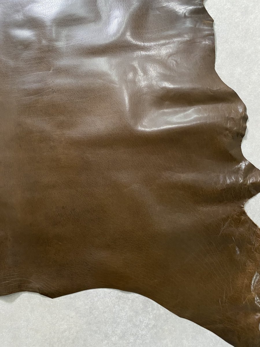 画像11: 牛革　オイルバッファロー　ブラウン　レザー (11)