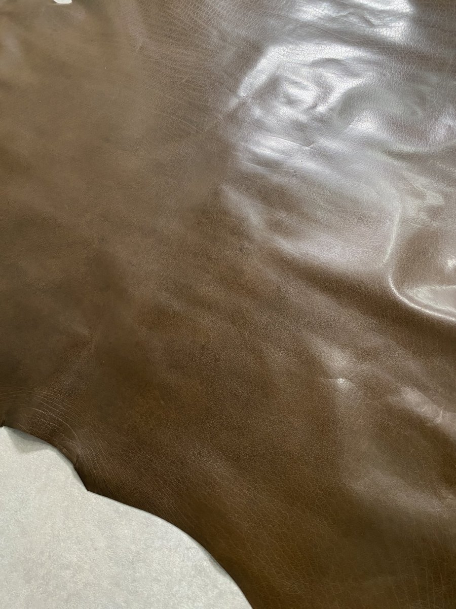 画像5: 牛革　オイルバッファロー　ブラウン　レザー (5)