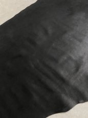 画像5: 牛革　ヌバックカーフ　ブラック　レザークラフト　カーフレザー　 (5)