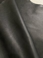 画像2: 牛革　ヌバックカーフ　ブラック　レザークラフト　カーフレザー　 (2)