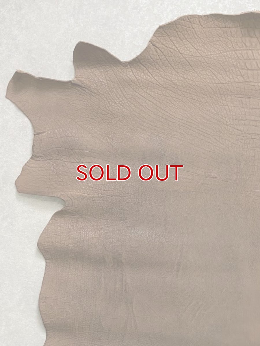 画像3: 牛革　ヌバックバッファロー　ブラウン　レザー (3)