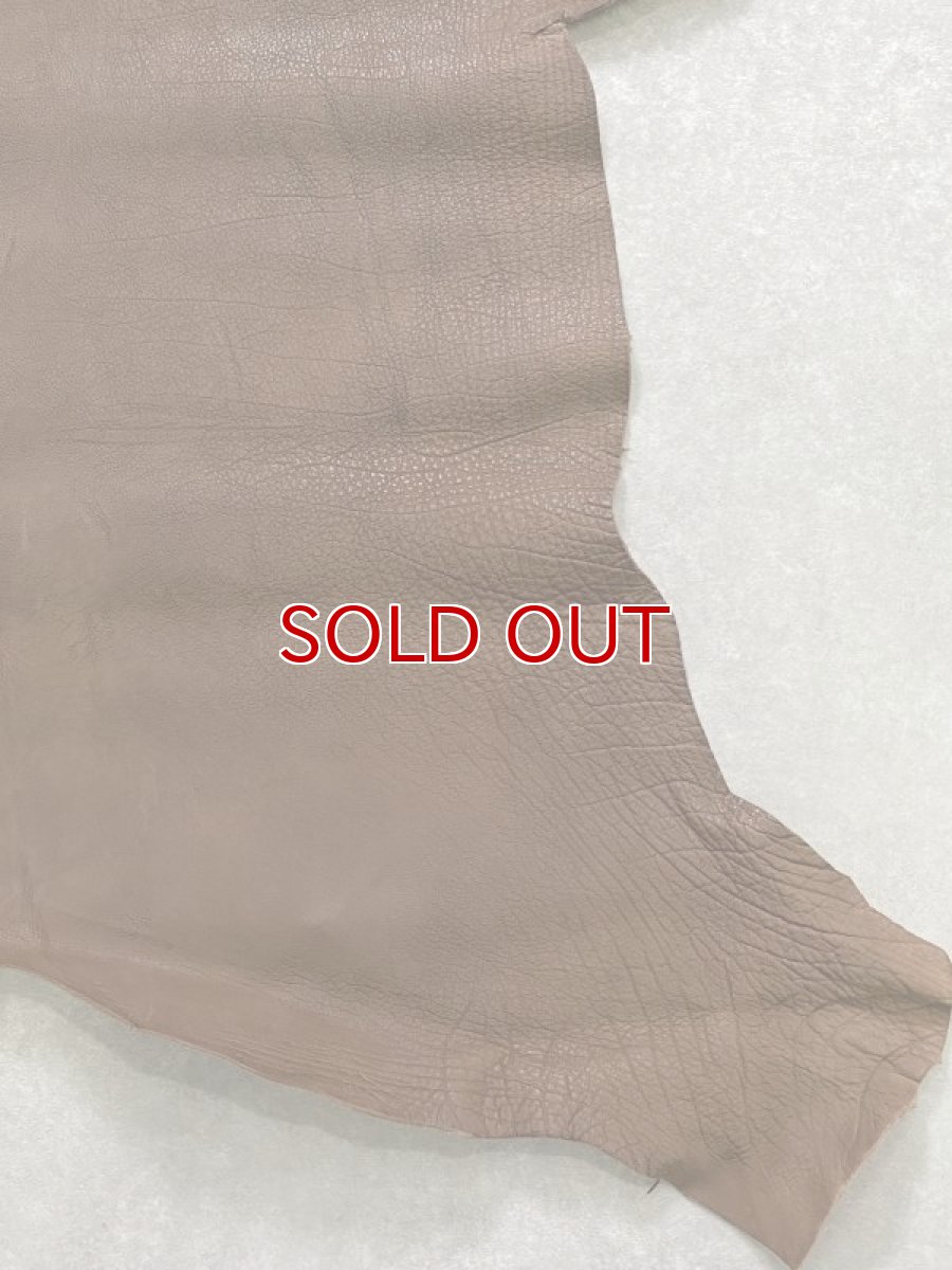 画像6: 牛革　ヌバックバッファロー　ブラウン　レザー (6)