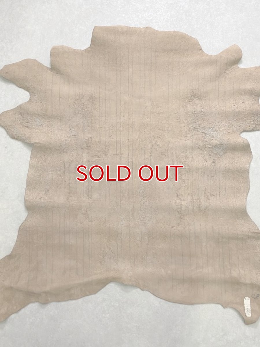 画像9: 牛革　ヌバックバッファロー　ブラウン　レザー (9)