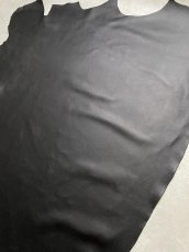 画像5: 牛革　シュリンクノボ　ブラック　レザークラフト (5)