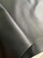 画像3: 牛革　シュリンクノボ　ブラック　レザークラフト (3)