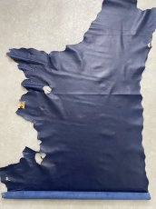 画像1: 牛革　クロームソフト　ネイビー　レザークラフト　 (1)