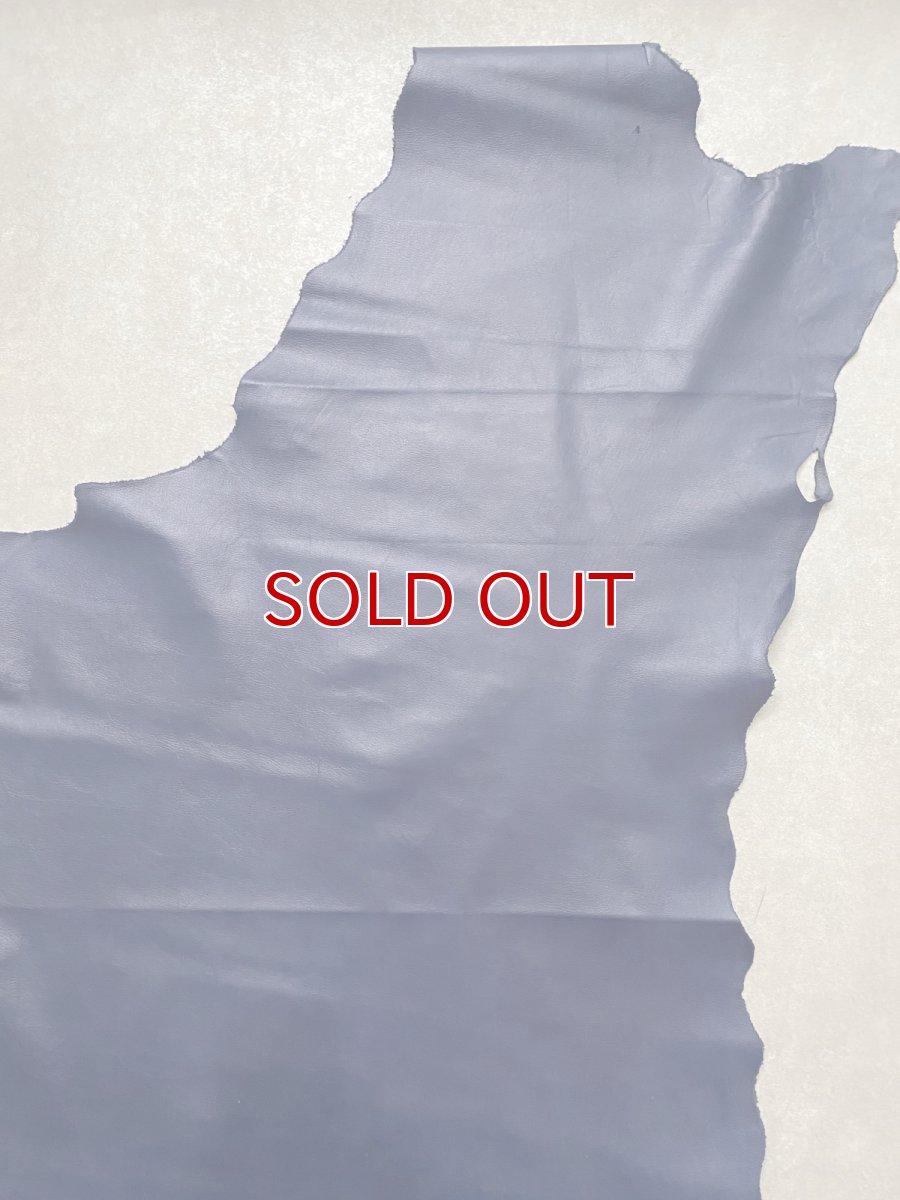 画像6: 牛革　クロームソフト　ネイビー　レザークラフト　 (6)