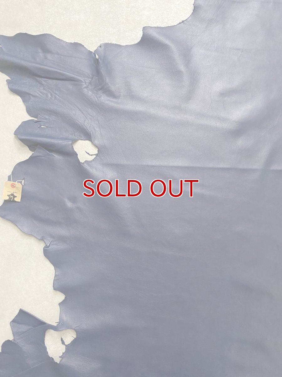 画像7: 牛革　クロームソフト　ネイビー　レザークラフト　 (7)