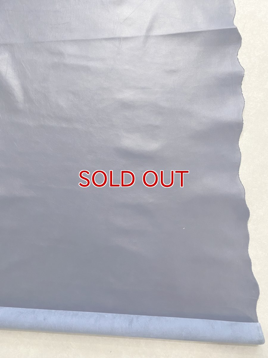 画像8: 牛革　クロームソフト　ネイビー　レザークラフト　 (8)