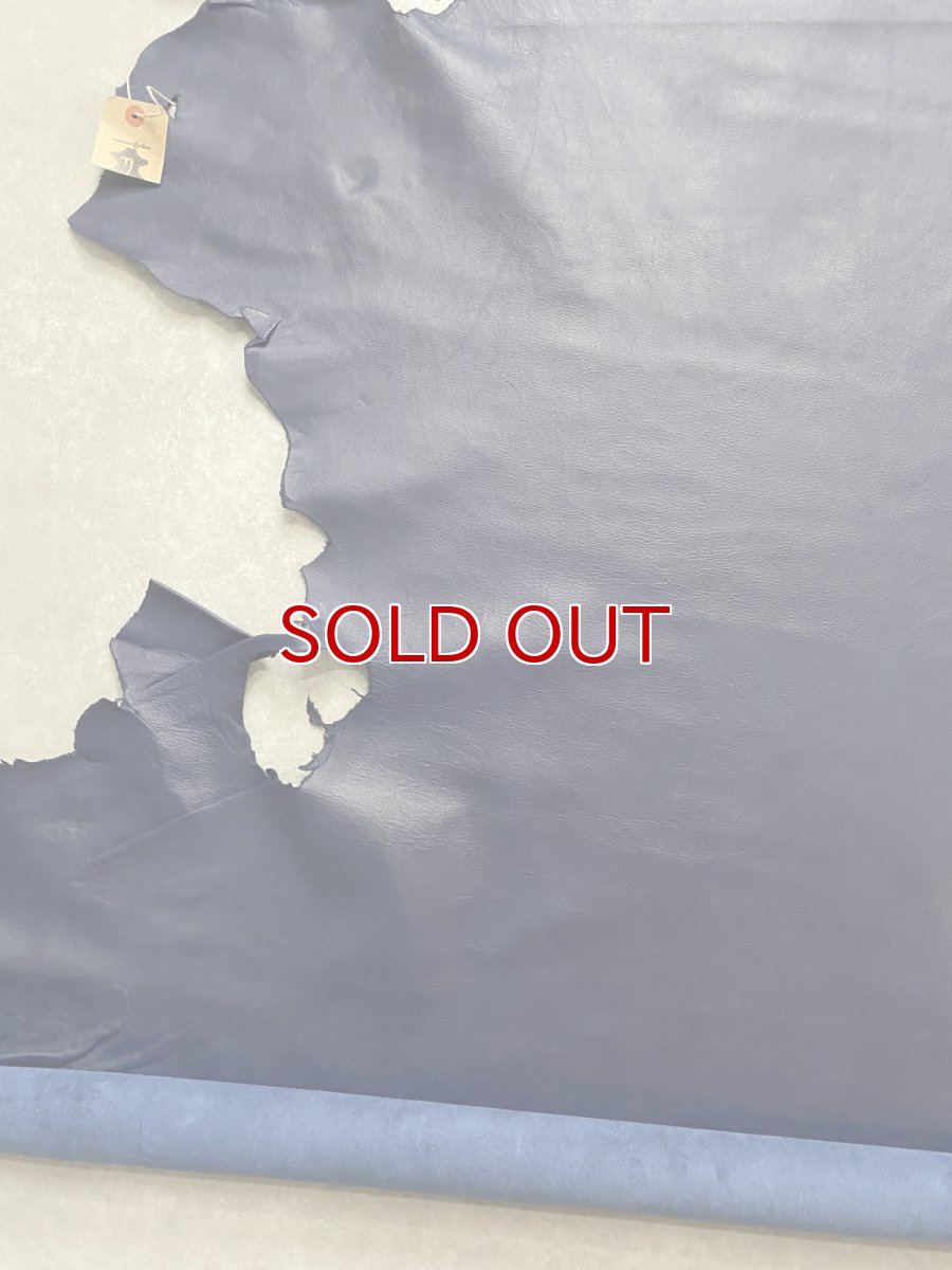 画像9: 牛革　クロームソフト　ネイビー　レザークラフト　 (9)