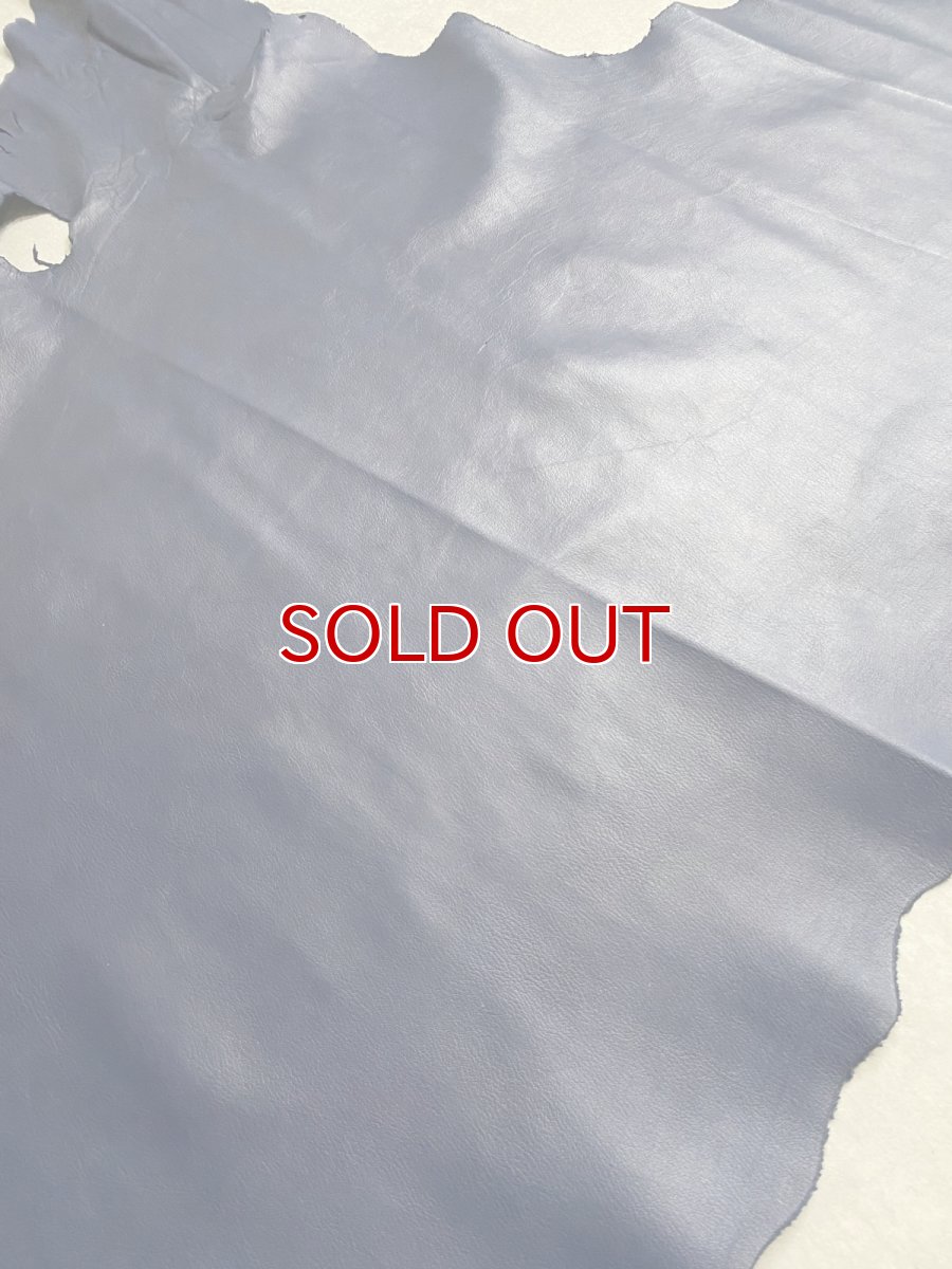 画像5: 牛革　クロームソフト　ネイビー　レザークラフト　 (5)