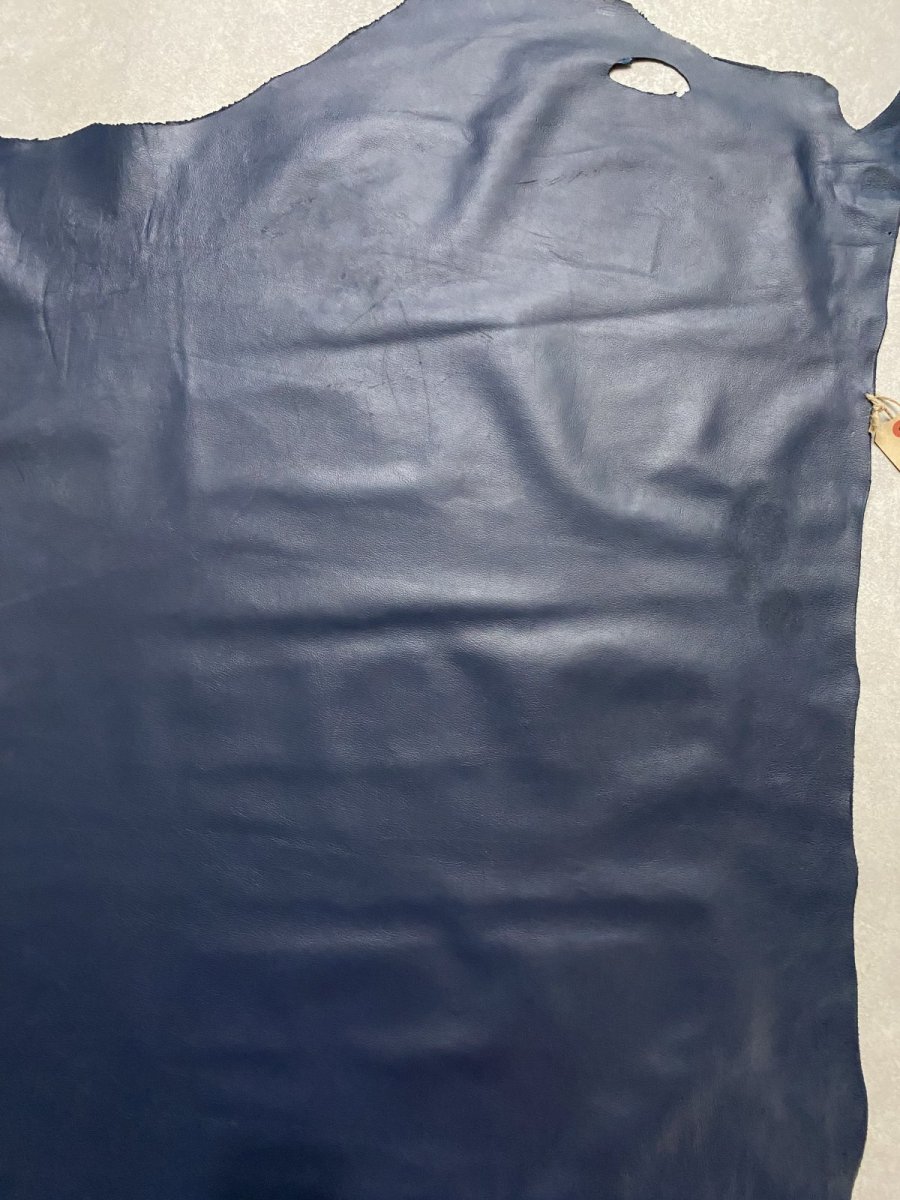 画像7: 牛革　クロームソフト　ネイビー　レザークラフト　 (7)