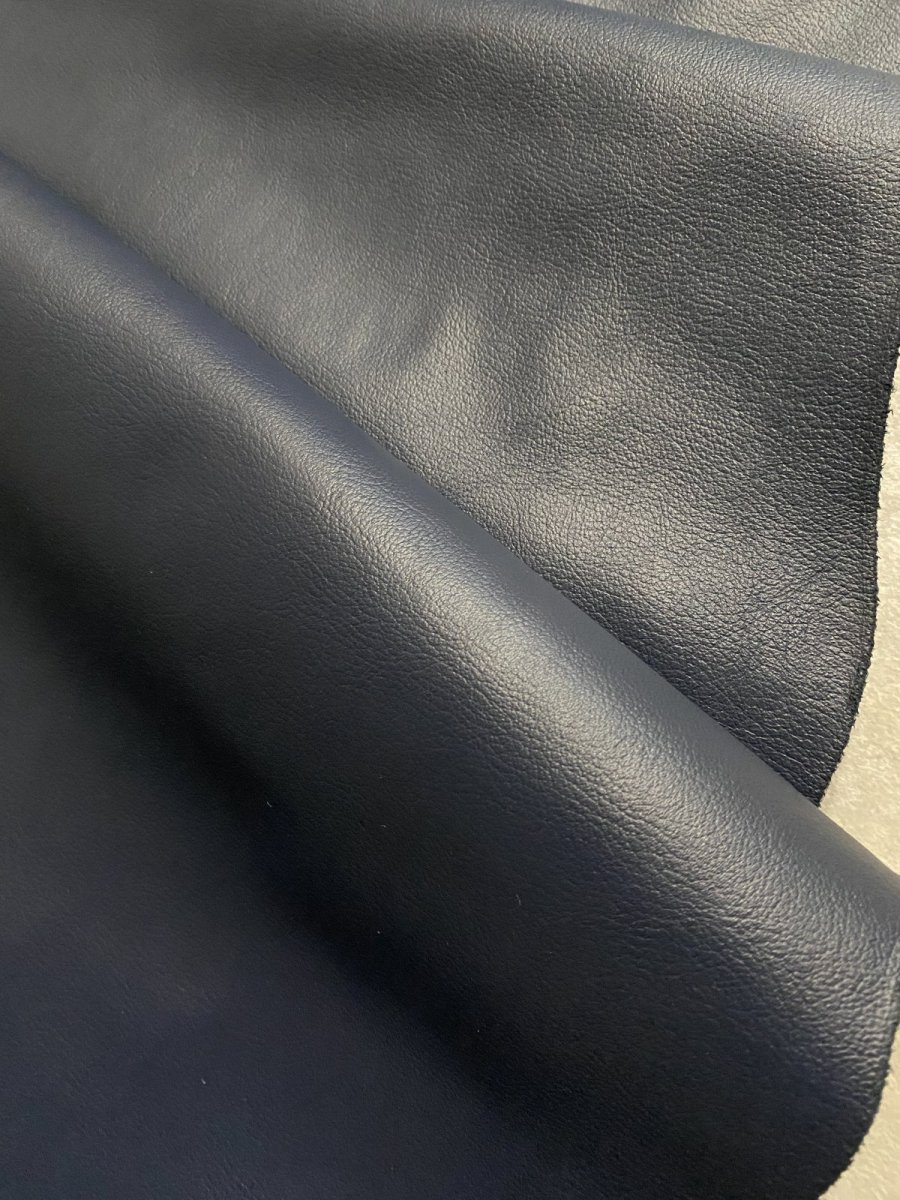 画像3: 牛革　クロームソフト　ネイビー　レザークラフト　 (3)