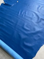 画像4: 牛革　クロームソフト　ブルー　レザークラフト　 (4)