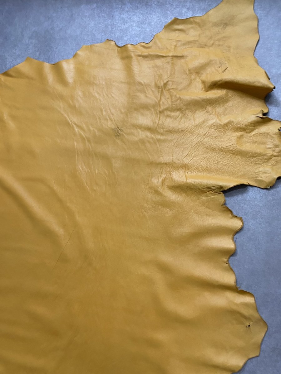 画像5: 牛革　クロームソフト　橙色　レザークラフト　 (5)