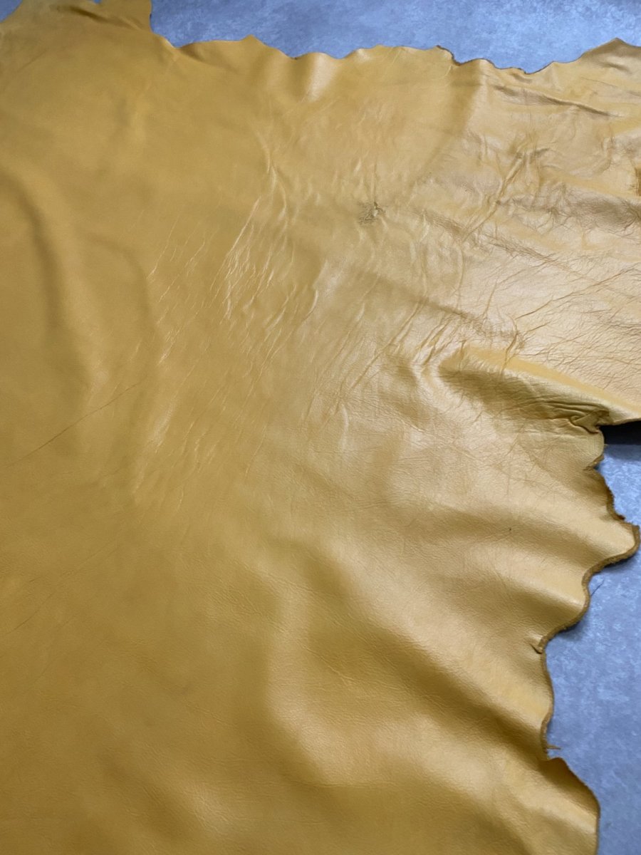 画像7: 牛革　クロームソフト　橙色　レザークラフト　 (7)