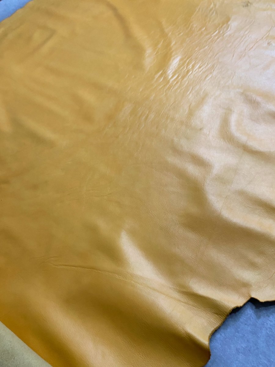 画像8: 牛革　クロームソフト　橙色　レザークラフト　 (8)