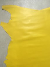 画像6: 牛革　スムース　イエロー　レザー (6)