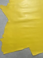 画像7: 牛革　スムース　イエロー　レザー (7)