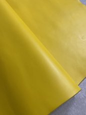 画像3: 牛革　スムース　イエロー　レザー (3)