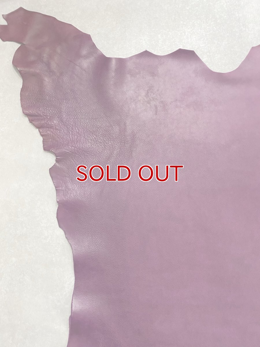 画像7: 牛革 オイルヌメ　パープル　レザー　レザークラフト (7)