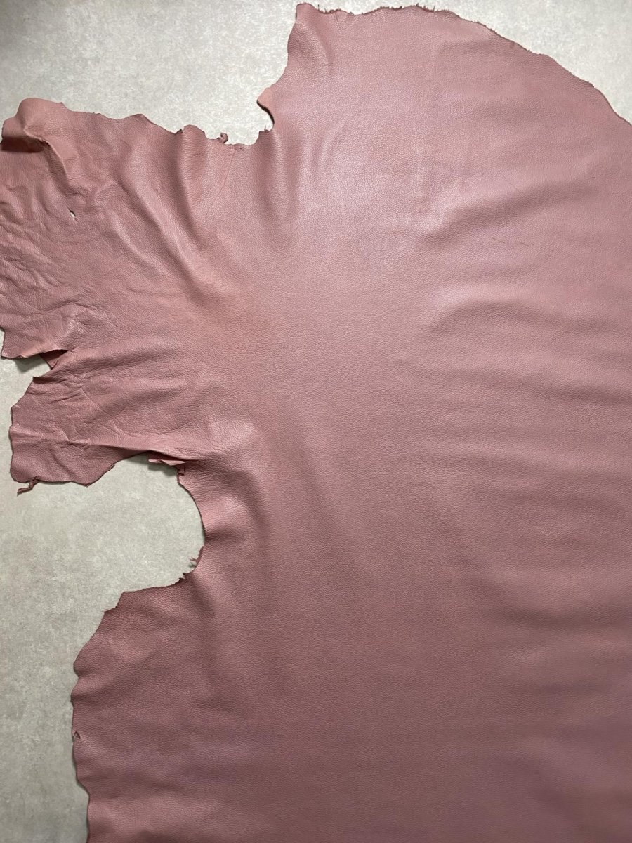 画像3: 牛革　シュリンク型押し　ピンク　レザークラフト (3)