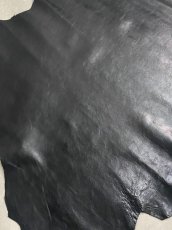 画像5: 牛革　バッファロー　ブラック　レザー (5)