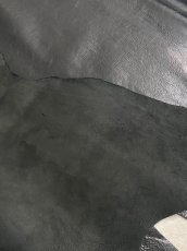 画像10: 牛革　バッファロー　ブラック　レザー (10)