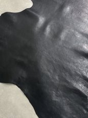 画像5: 牛革　バッファロー　ブラック　レザー (5)