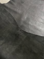画像10: 牛革　バッファロー　ブラック　レザー (10)