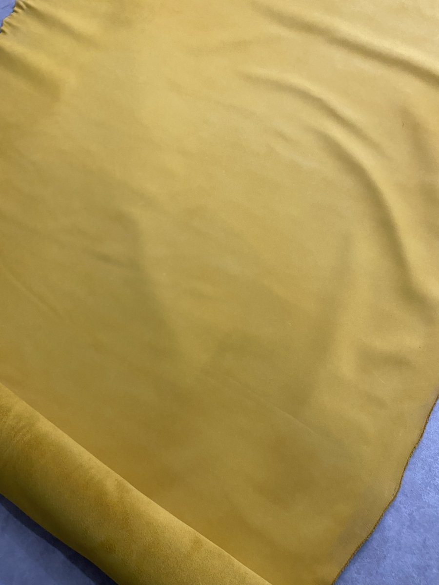 画像5: 牛革　ヌバック　イエロー (5)