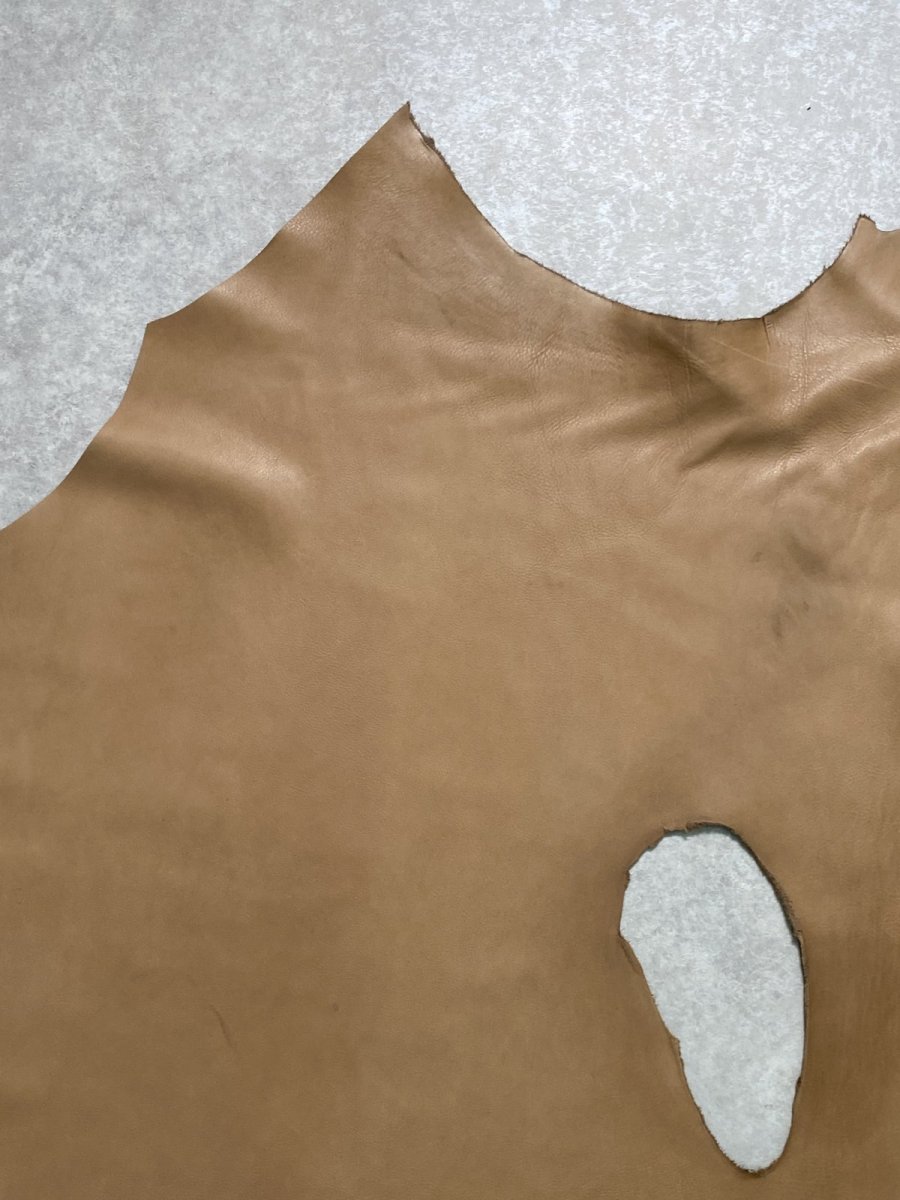 画像6: 牛革　ディアンソフト　キャメル　レザークラフト (6)