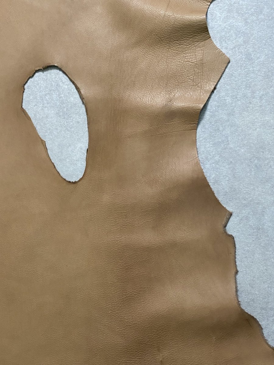 画像10: 牛革　ディアンソフト　キャメル　レザークラフト (10)