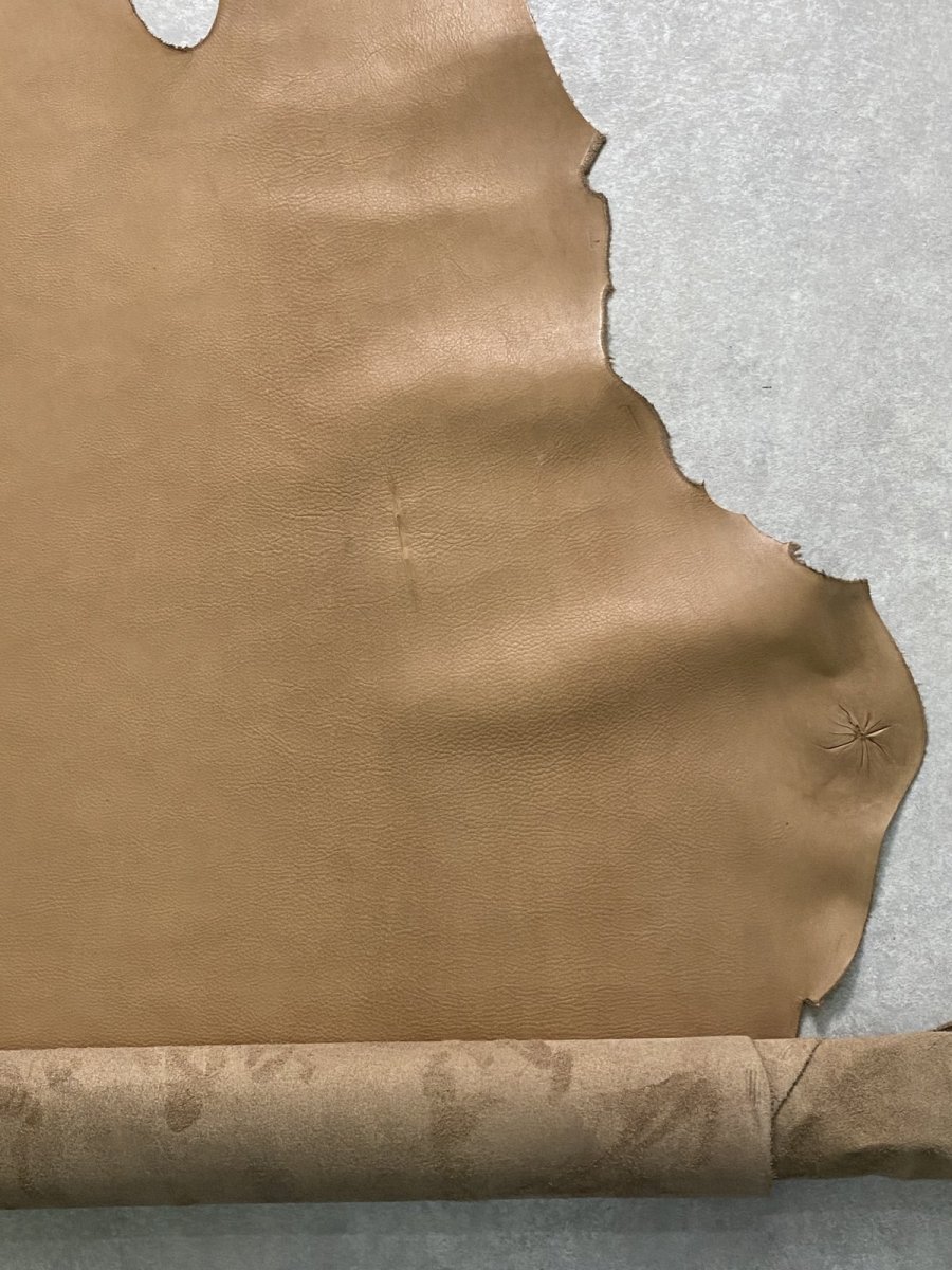 画像9: 牛革　ディアンソフト　キャメル　レザークラフト (9)