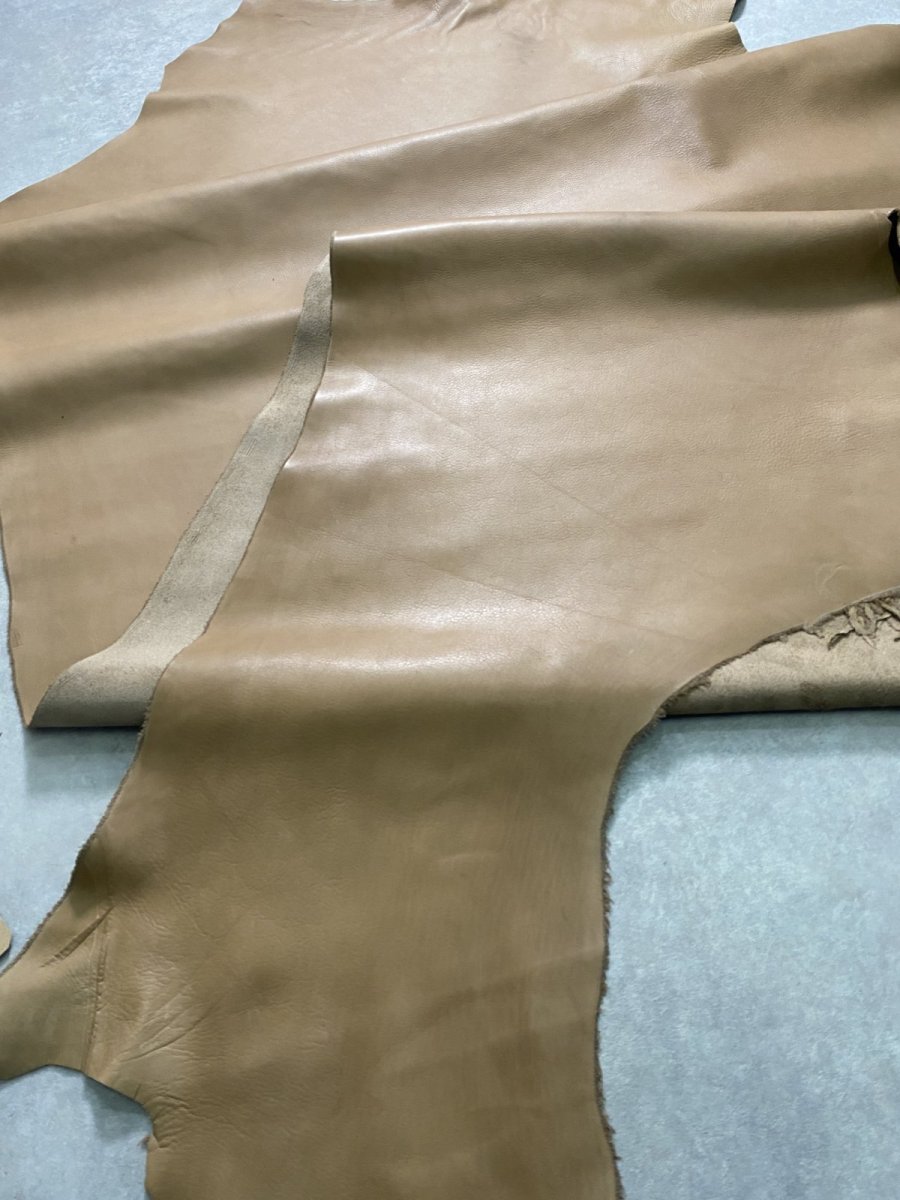 画像14: 牛革　ディアンソフト　キャメル　レザークラフト (14)