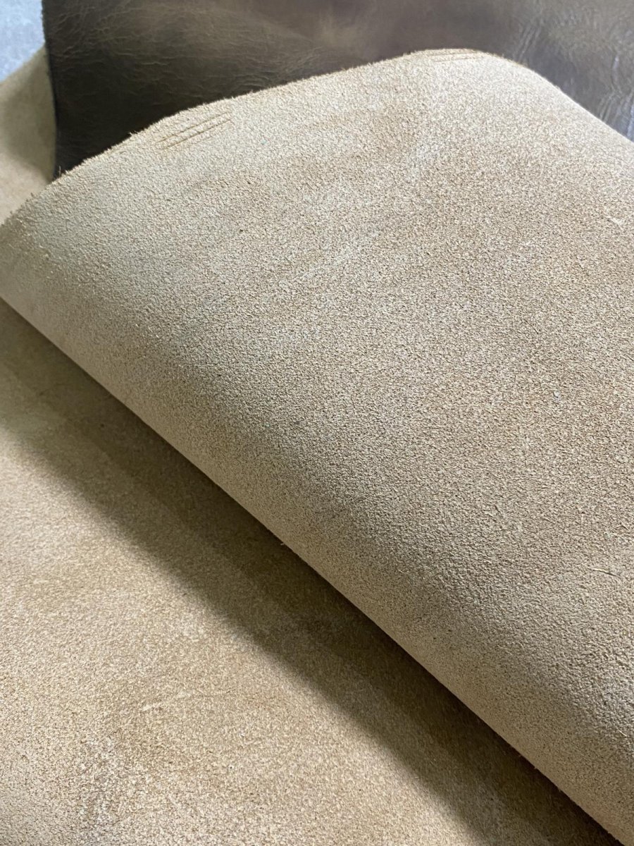 画像9: 牛革　オイルアップ　カーキ　レザークラフト (9)