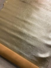 画像4: 牛革　LNスムース　箔貼り加工　白金　レザークラフト (4)