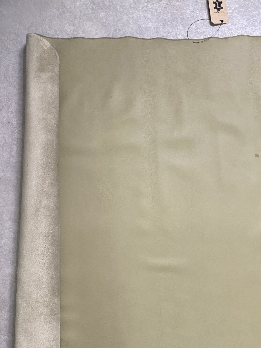 画像3: 牛革　クロームソフト　ウグイス　レザークラフト　 (3)